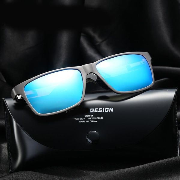 

outdoor eyewear aluminum frame men polarized sports sunglasses uv400 anti-glare goggles driving cycling fishing polaroid sun glasses