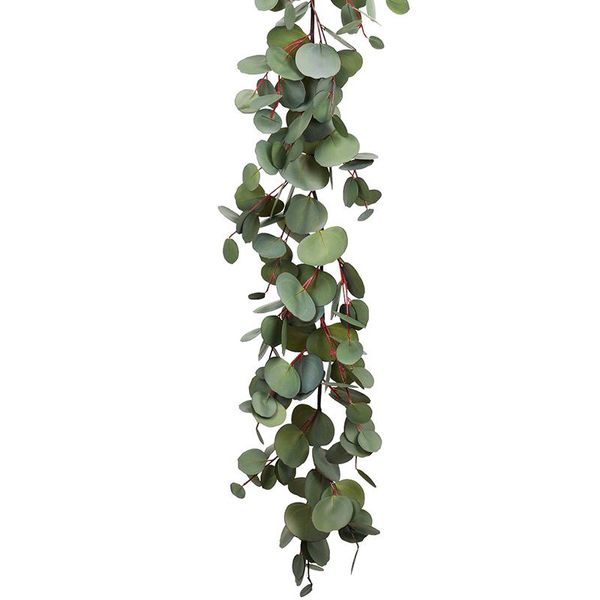 

decorative flowers & wreaths 1.6m eucalyptus garland, artificial vines faux leaves table garland greenery wedding ba