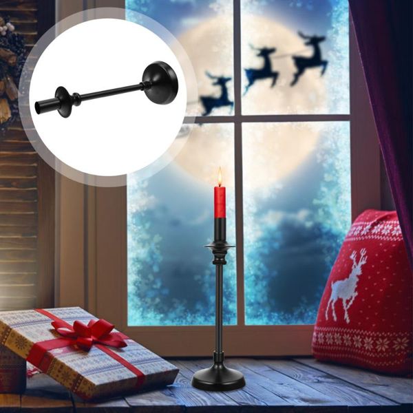 

candle holders 1pc wrought iron candleholder long table candlestick chic tealight holder black