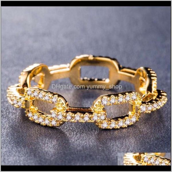 

chain creative band rings zircon wedding for women sier rose gold copper rhinestone ring engagement jewelry egz1c fnik3, Silver