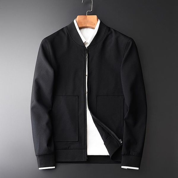 

men's jackets arrival spring baseball uniform single-deck hight qulity fashion thin casual slim fit black jcaket 4xl, Black;brown