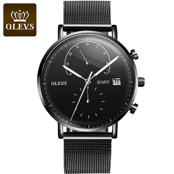 

wristwatches business watch men black mesh steel quartz man watches date luxury clock relogio masculino waterproof luminous male wristwatch, Slivery;brown
