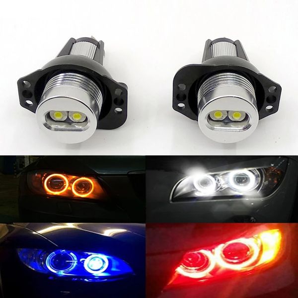 12W Super Bright Fari Marker Angel Eyes per BMW E90 E91 Serie 3 325i 325xi 328i 328xi 330i 335i 335xi Bianco Giallo Blu Rosso