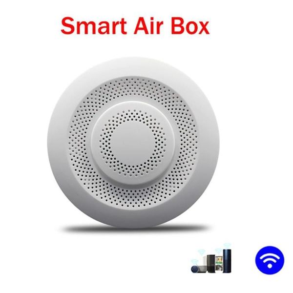 

smart home control tuya wifi carbon dioxide sensor co2 air quality tester formaldehyde humidity automation alarm
