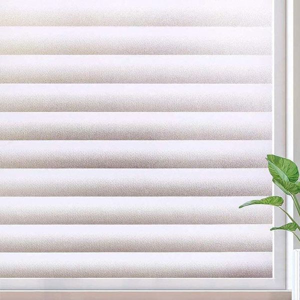 

window stickers 2021 home decor privacy film bathroom matte glass electrostatic sticker blinds pattern dropship