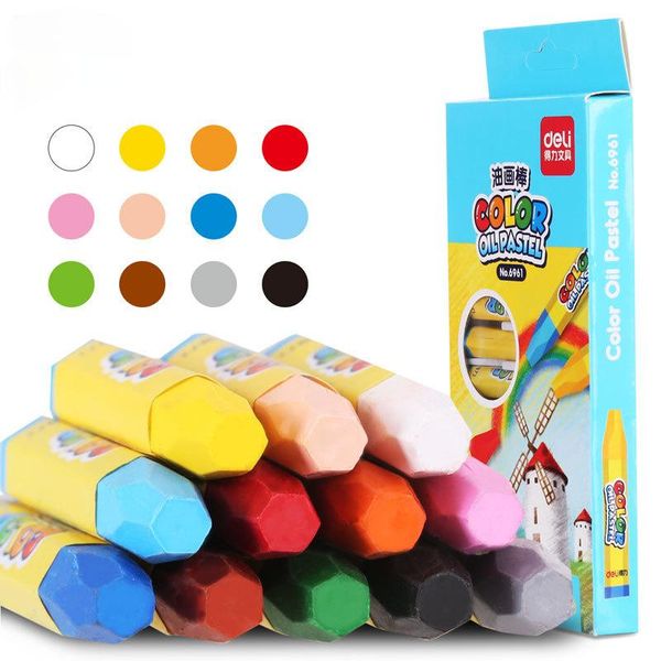

gift sets 12/36 /set oil pastels crayons child painting doodle pen student kindergarten kids art stationery supplies office designer
