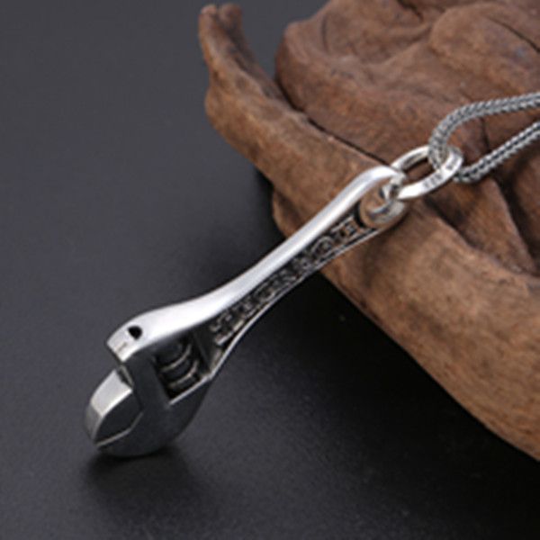 

925 sterling silver cross wrench pendant necklaces without stones american european vintage antique designer luxury jewelry accessories