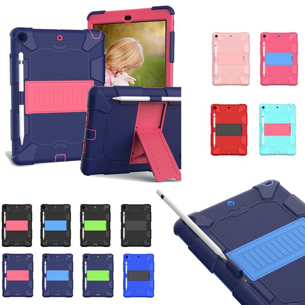 Defender 3 in 1 Kids Case Strong Hard PC Hybird Custodia antiurto Smart Stand per iPad 11 2021 10.2 10.9 9.7 12.9 Air 2 4 5 6 7 8 Tab A7 Lite tab a 10.1