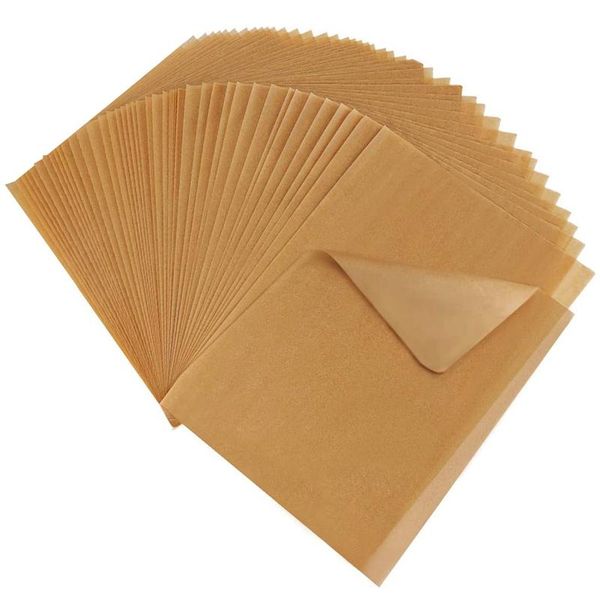 

tools & accessories 160 pcs parchment paper sheets, 12 x 16 inch non-stick unbleached baking sheet cooking wax papers, pre-cut square liner