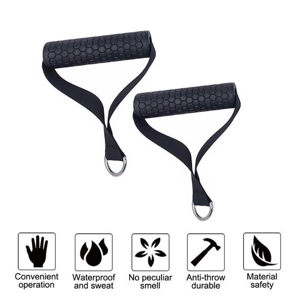 

resistance bands gym handles anti-slip grip strong nylon webbing fitness heavy duty cable machine workout equipment