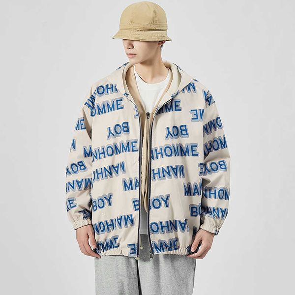 

men's jackets janpan style bigger pocket white grey spring autumn jacket streetwear clothes plus asian oversize m-5xl btuw z18n, Black;brown