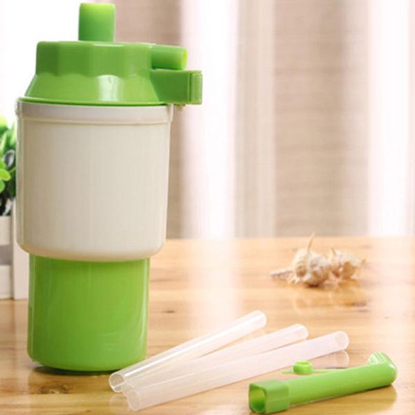 

water bottles bottled drinking hand press manual pump dispenser green