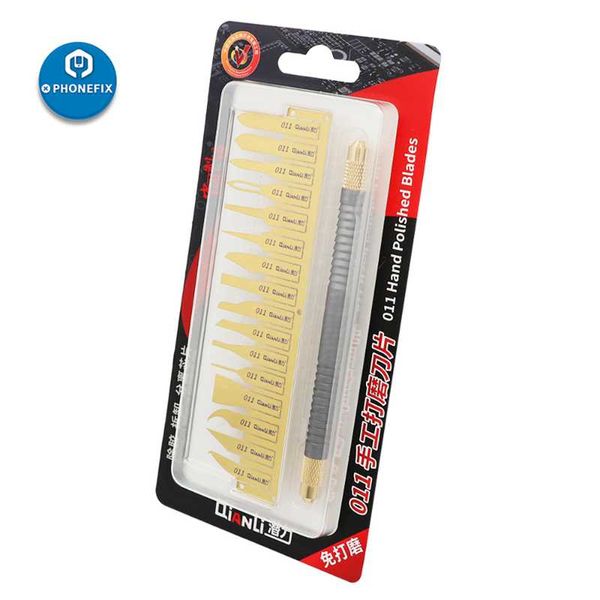 

professional hand tool sets qianli 011 ic chips remover double head glue removing tools for motherboard bga repair pry chip degumming tin re