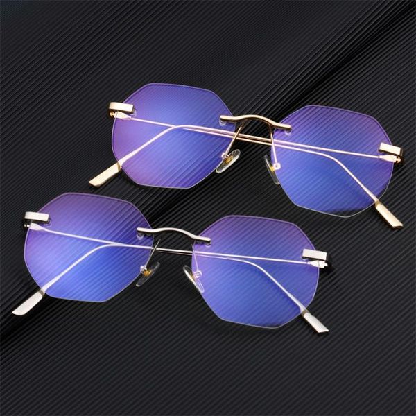 

sunglasses men women vintage ultra light eye protection computer goggles optical frame anti-blue glasses metal eyeglasses, White;black