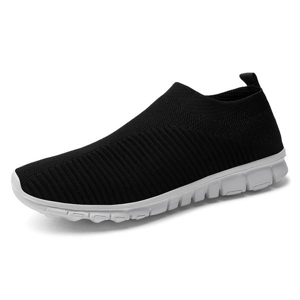 

men women gym shoes leisure shoe fitness slip-ons sock shoes man big size sneaker, Black;yellow