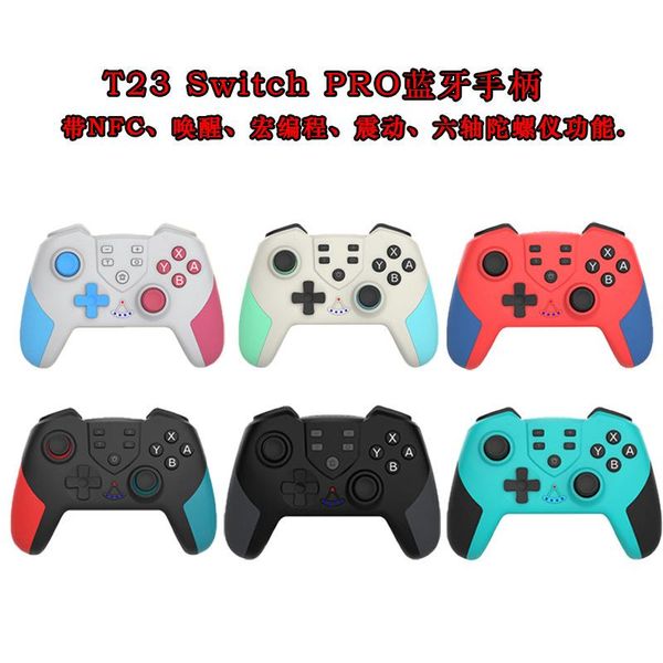 

game controllers & joysticks wireless bluetooth gamepad for switch with nfc macro programming wake-up vibrating gyroscope