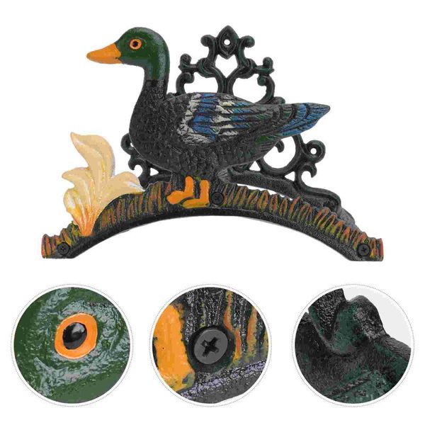 

watering equipments 1pc pipe reel holder hanger wall mounted duck shape iron water rack