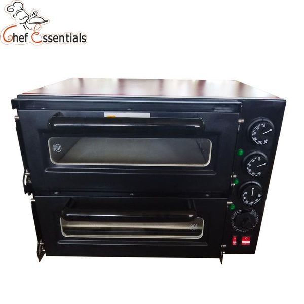 

electric ovens chef-essentials pizza deck oven 2 layers 3 temperature control system