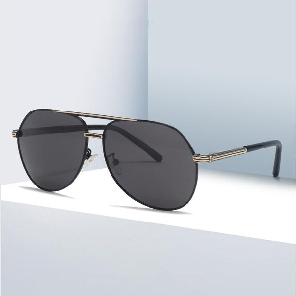 

metal frame polarized sunglasses men and women driving anti ultraviolet retro brand design 2021 glasses, White;black