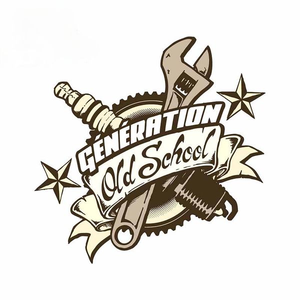 

13cm for old school refrigerator car stickers anime decal waterproof sunscreen for van rv 3d decoration