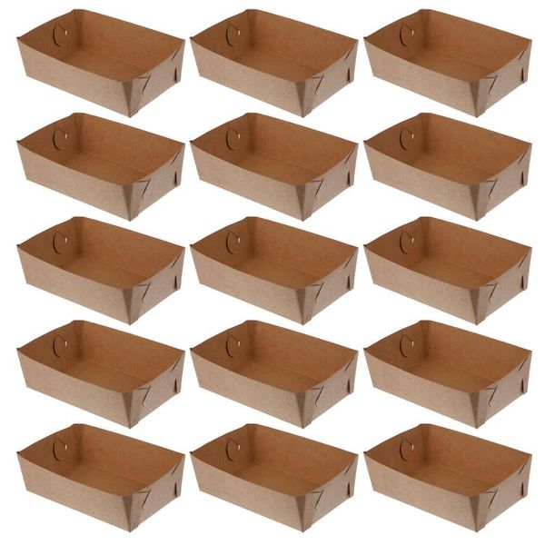

gift wrap 50pcs trays cases boxes portable disposable fruit storage for picnic party