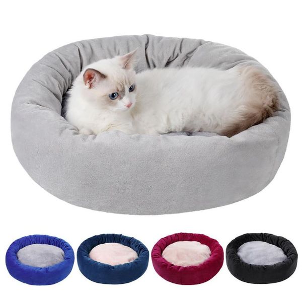 

kennels & pens pet plush bed thickened soft cat cushion dog sleeping pad for four season _wk