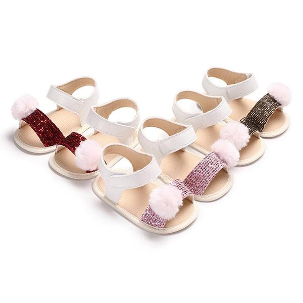 

first walkers summer 0-18m baby girl soft plush ball princess shoes born