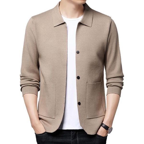 

men's sweaters suit sweater cardigan jacket business mens, White;black