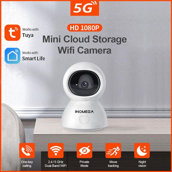 

tuya ip camera dual band wifi 1080p hd infrared night vision baby monitor security cctv wireless surveillance cameras