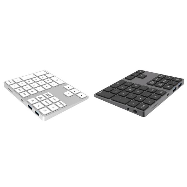 

keyboards wireless bluetooth numeric keypad with usb hub digital input function for windows, ,android lappc
