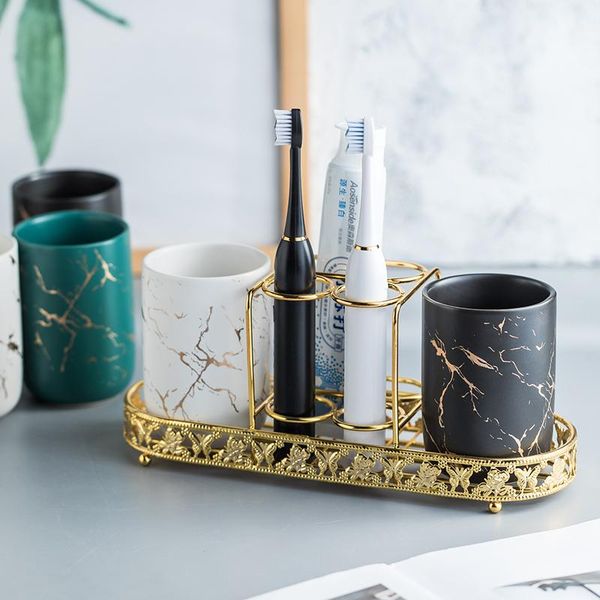 

bath accessory set washing mouth cup brushing ins bathroom accessories toothbrush holder ceramic mouthwash for home ld138