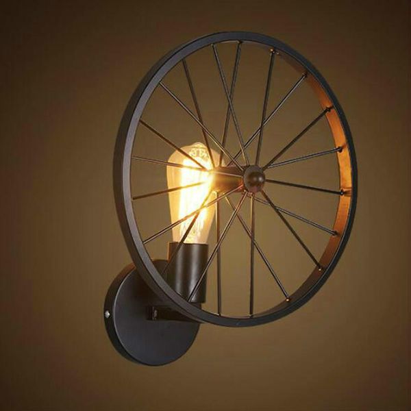 

wall lamp vintage wheel antique loft industrial wind wrought iron restaurant coffee shop corridor aisle wf4232008