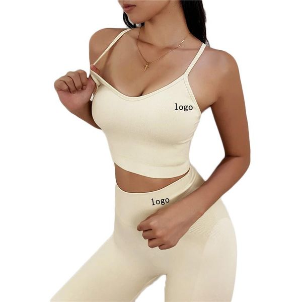 

custom logo wholesale 2021 women sportswear fitness yoga wear active gym clothing set outfit