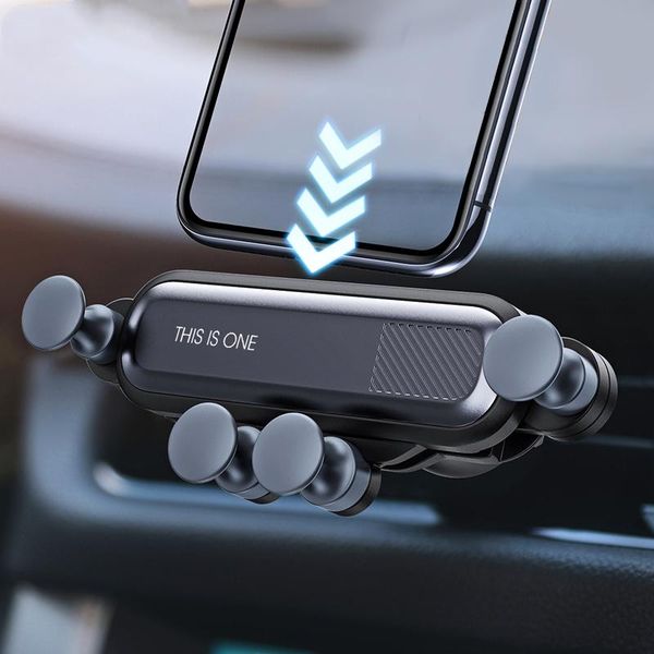 

gravity car holder for phone in air vent clip mount no magnetic mobile gps stand 11 pro d cell mounts & holders