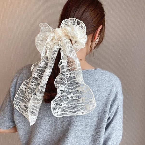 

scarves french retro whole puretriangle scarf lace hankie muffler neckerchief wrap foulard transparent hat bag hair accessory, Blue;gray
