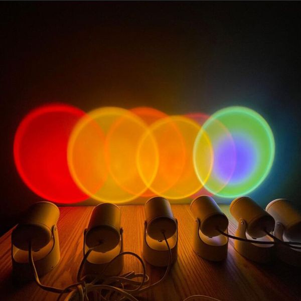 

sunset red projection lamp sunset purple projection led light rainbow night light romantic visual atmosphere light