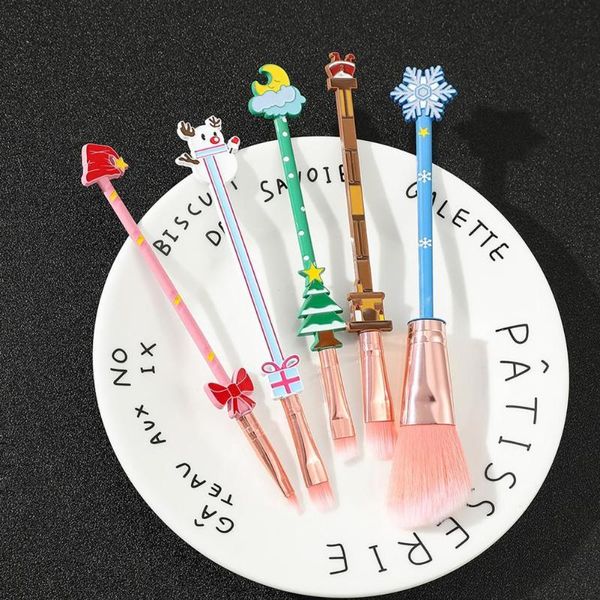 

makeup brushes cosmetic brush flexible delicate anti-slip candy christmas set