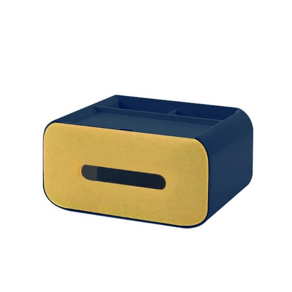 

tissue boxes & napkins office supplies compartment home bedroom box bathroom car use abs space saving multi function desk storage remote con