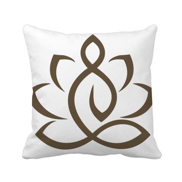 

pillow buddhism religion buddhist lotus figure throw square cover