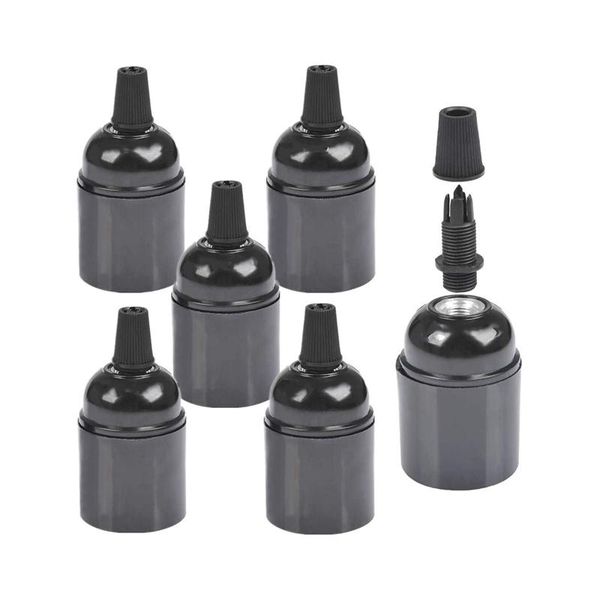 

lamp holders & bases 6-pack bakelite holder e26/ e27 light socket vintage bulb es screw lampholder for ceiling/pendent/floor