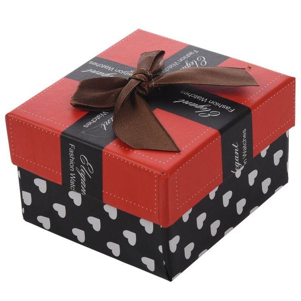 

watch boxes & cases durable present gift box case for bracelet bangle jewelry storage, Black;blue