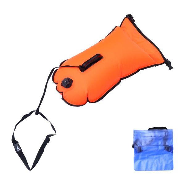 

life vest & buoy 28l swim float safety swimming bag with phone dry for swimmers
