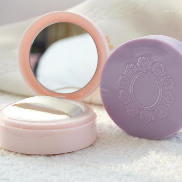 

storage bottles & jars 30pcs empty loose powder jar with sifter mirror cosmetic plastic compact clamshell makeup case travel subpackage box