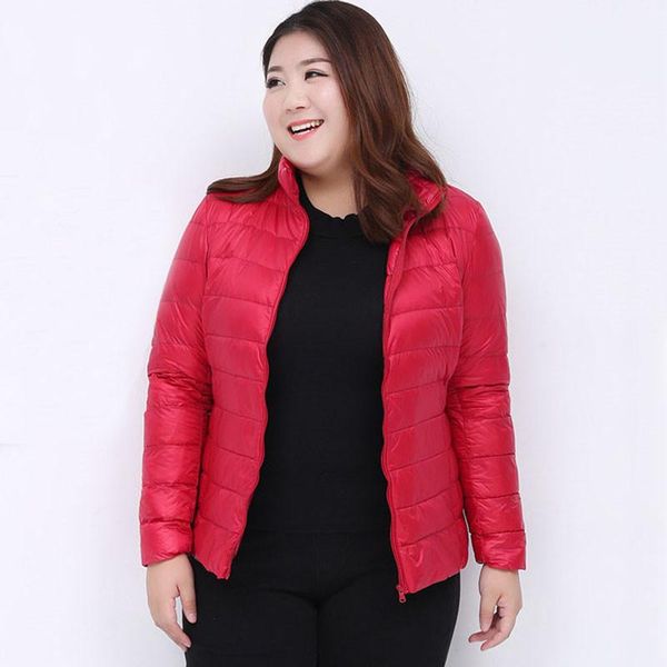 

women's jackets womens bomber jacket plus size 3xl-7xl light ultra-thin spring autumn female slim short coat warm duck down filler stan, Black;brown