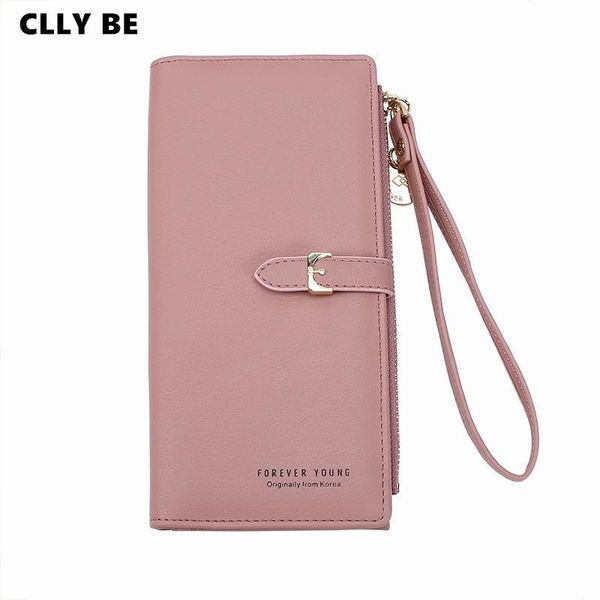

wallets fashion women wallet wrist handle phone case long section money pocket pouch handbag women's purse card holders, Red;black
