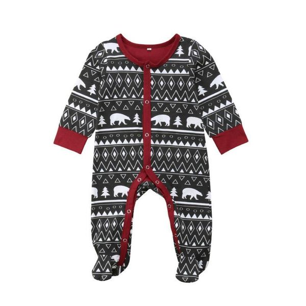 

footies born baby boys girls christmas cotton bodysuit pajamas footed clothes outfits /bl15, Blue