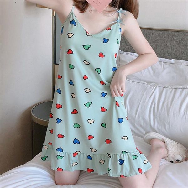 

summer nightdress sling sleepshirt sleeveless womens sleepwears sleep girls female v neck pijama nightwear with chest pad, Black;red