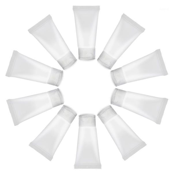 

15ml clear empty facial cleanser refillable bottle makeup container sample bottles soft tube cosmetic tools storage & jars