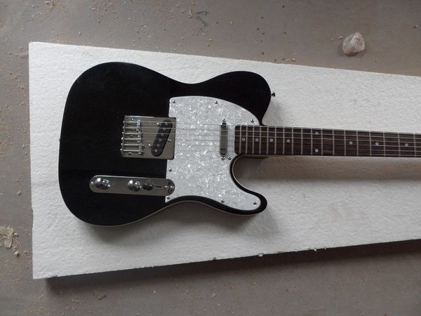 

tele electric guitar black color chrome hardware maple fingerboard guitarar