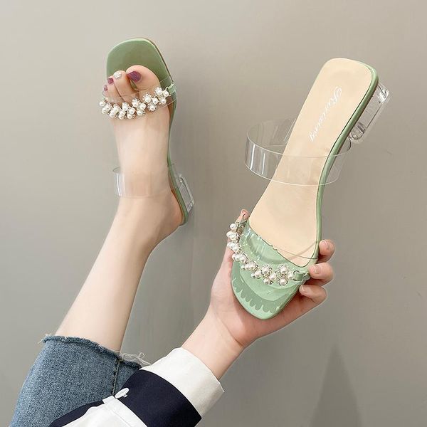 

sandals ladies slippers beach summer shoes 2021 women slip on bling gold flat slides outdoor female casual, Black